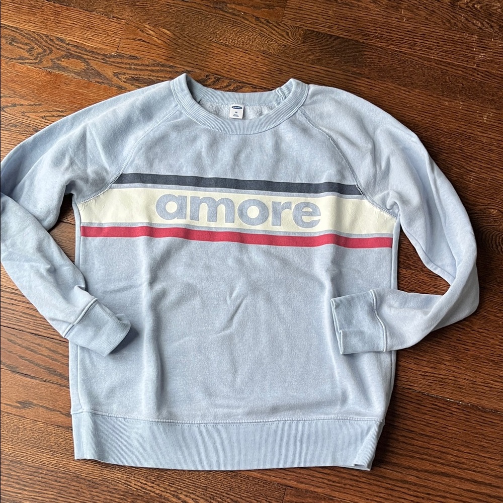 Amore Blue Crewneck Sweater